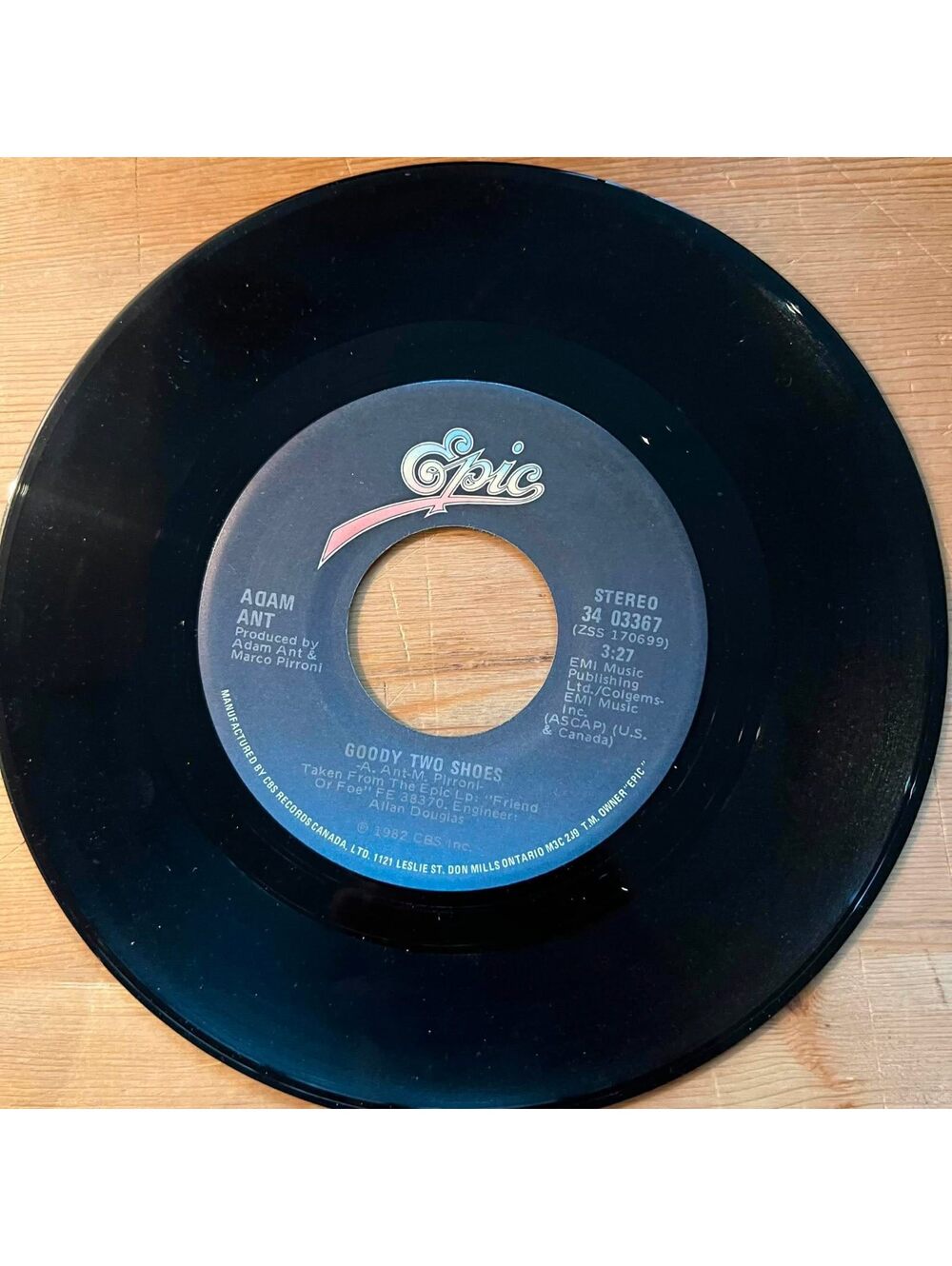 Adam Ant - Goody Two Shoes/Crackpot History 45rpm VG+ R11